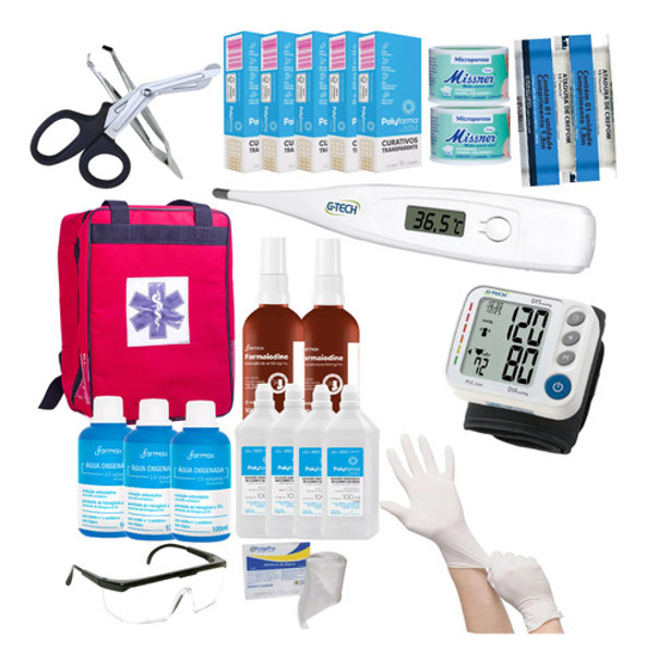 Kit Primeiros Socorros Completo + Mochila De Resgate 0