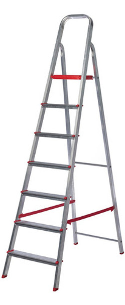 Escalera Hogareña Aluminio Plegable Tijera 7 Escalones 0