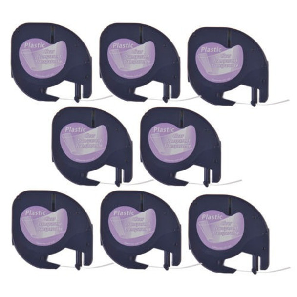 8pk Compatible Para Dymo Letratag Lt100h 16952 Etiqueta Plás 0