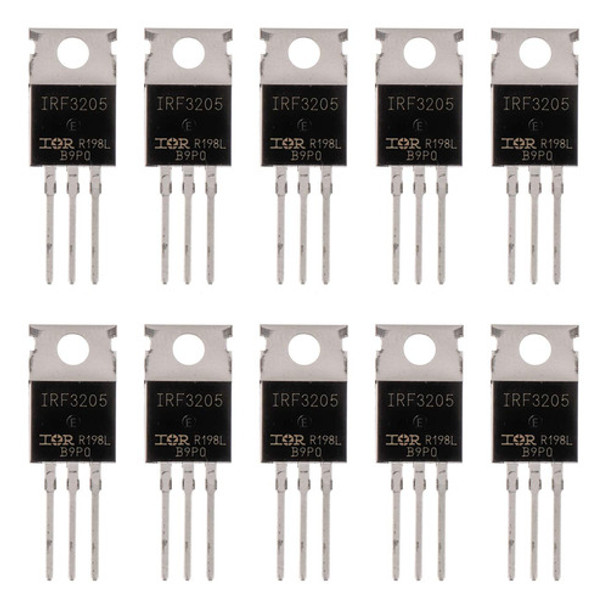 10pcs Irf3205 Mosfet Canal N 55v/110a To-220 - M186 Stock De 0