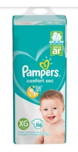 Pañales Pampers Confort Sec Sin Género Talle  M G Xl 0