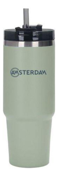 Vaso Térmico Amsterdam Con Sorbito Verde 890ml 0 Vaso Térmico Amsterdam Con Sorbito Verde 890ml 0