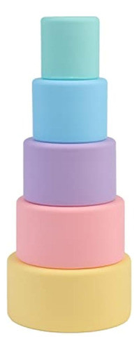Blue Ginkgo Silicone Stacking Cups - Nesting Cups And Silico 0