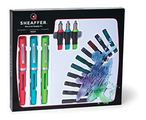 Sheaffer Caligrafía Maxi Kit Con 3 Estilográficas De Viewpoi 0