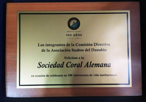 Placa Reconocimiento Plaqueta Grabada Incluye Atril Y Caja 0
