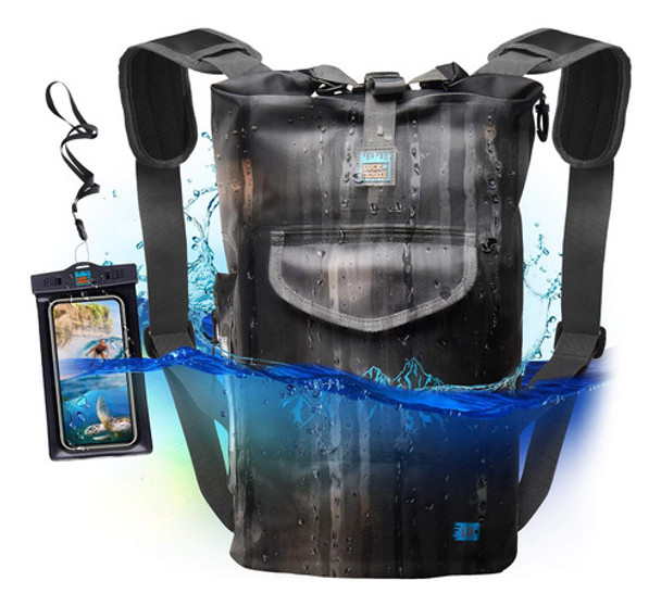 Luckroute Bolsa Impermeable Seca Correas Mochila 20l 0