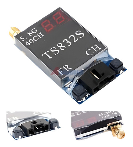 600mw De 5,8 G De 40 Canales A / V Audio Tx De Video Fpv Ts8 0