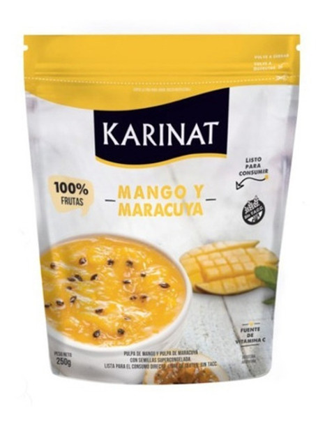 Pulpa Congelada Mango/maracuya Karinat 250g Doypack Sin Tacc 0 Pulpa Congelada Mango/maracuya Karinat 250g Doypack Sin Tacc 0