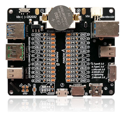 Cable Usb Placa Prueba Línea Datos Comprobador Cable Usb Tar 0