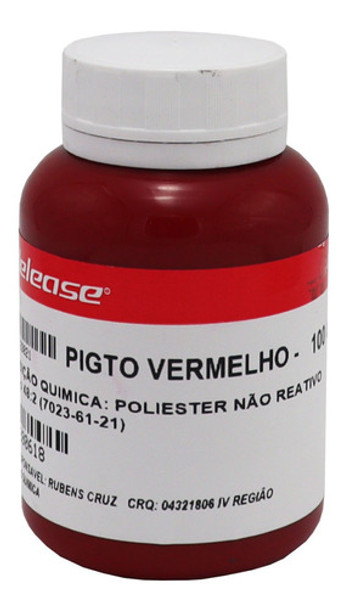 Pigmento Vermelho Para Produtos De Alta Qualidade 100g 0