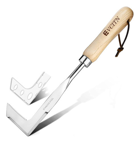 Evcitn Crack Weeder Con Bordes Dentados, Herramienta De Desh 0