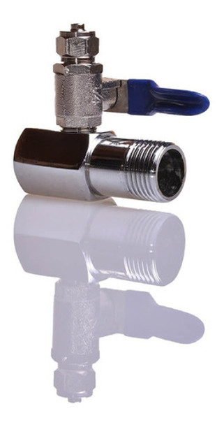Llave De Paso Metalica Para Manguera 1/4 De Dispenser Agua 0