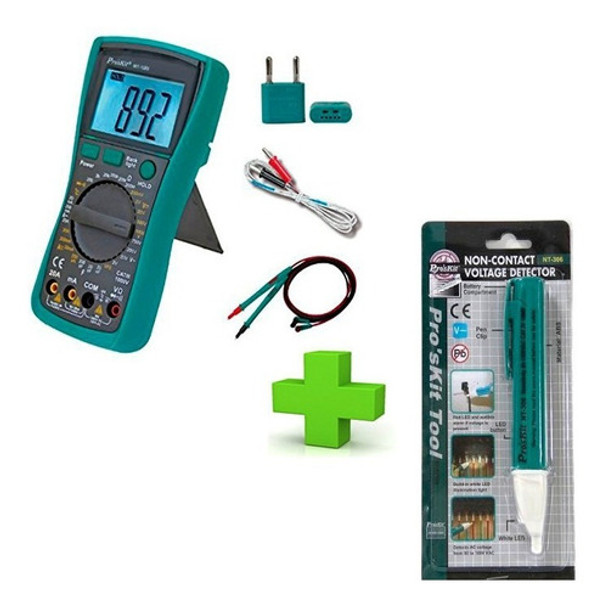 Capacimetro Dig. Proskit Mt-5110 + Detector Inductivo Nt-306 0