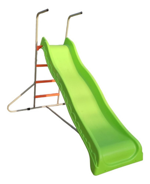 Tobogán Infantil Chico En Plástico Con Escalera Metálica 0