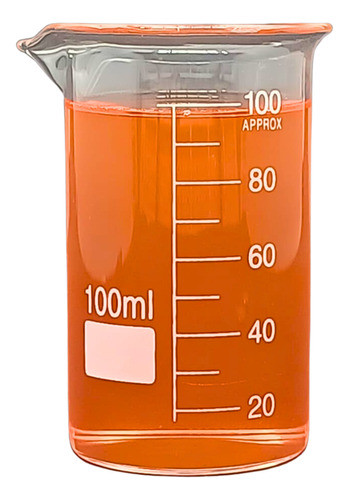 Copo Bequer Becker De Vidro Boro Forma Alta Graduado 100ml 0