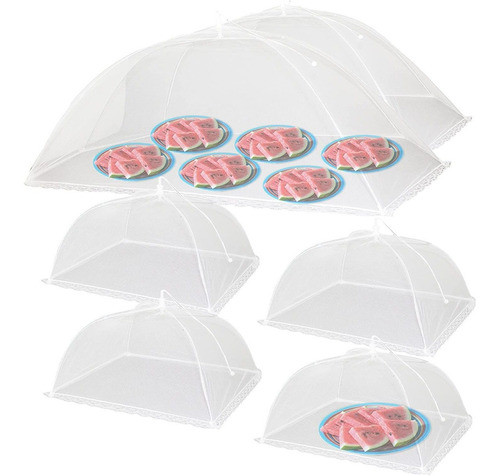 Mosquitero P/alimentos, Catering, Fiestas, Camping- 6 Pcs. 0