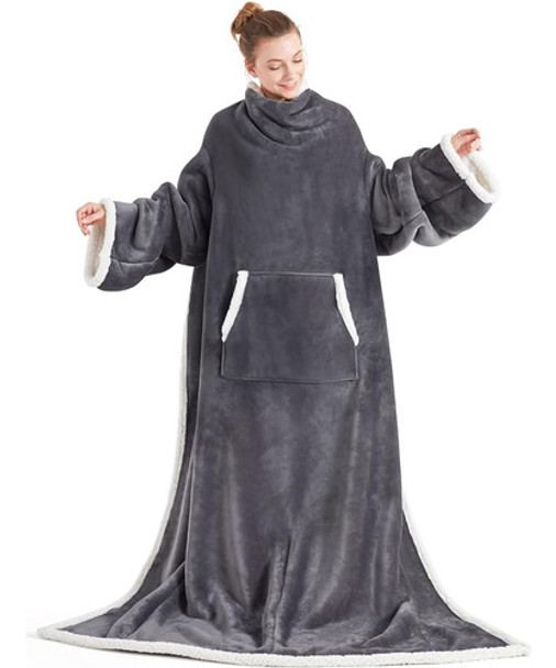 Touchat Sherpa Manta Portátil Con Mangas Para Mujeres Adulta 0 Touchat Sherpa Manta Portátil Con Mangas Para Mujeres Adulta 0