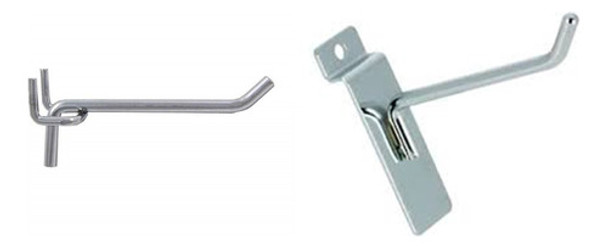 20 Mensulas ,ganchos  Panel Ranurado O Perforado  10 O 15cm 0