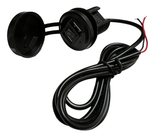 Toma Doble Puerto Cargador Usb C/ Soporte Para Moto 0