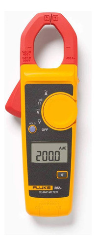 Alicate Amperímetro 30mm 400a Ac Cat Iii 600v Fluke-302+ 0