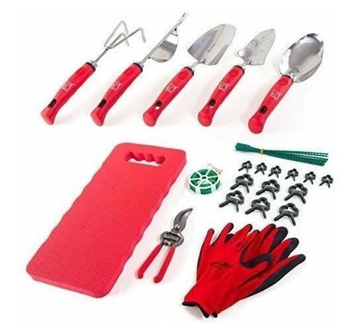 Juego De 12 Herramientas De Jardinería De Wellmax Con Guante 0