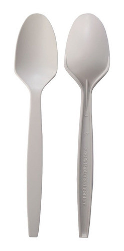 50 Cucharas Bio Compostables De Fecula De Maiz Reforzadas 0