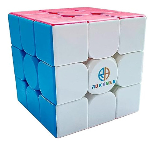 Rukaben Cubo De Velocidad 3x3x3 Suave Cubo Mágico 0