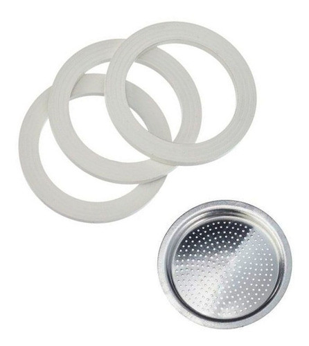 Repuesto Bialetti 1 Taza ( 3 Aros + Filtro ) 0