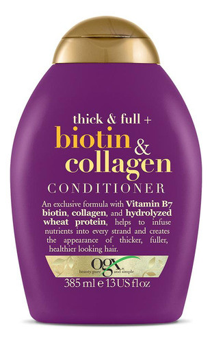 Acondicionador Ogx Biotina & Colágeno 385ml 0