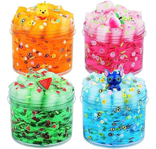 4 Paquetes De Kit De Slime De Cristal En Forma De 0