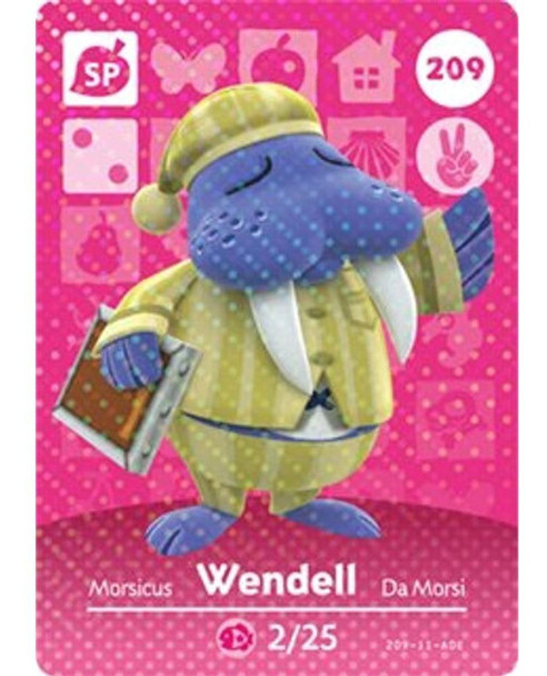 Wendell - Tarjeta Amiibo De Nintendo Animal Crossing Happy H 0