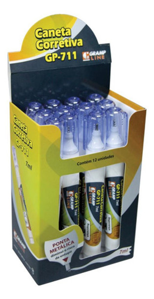 Caneta Corretiva Gp-711 7ml Metal 0
