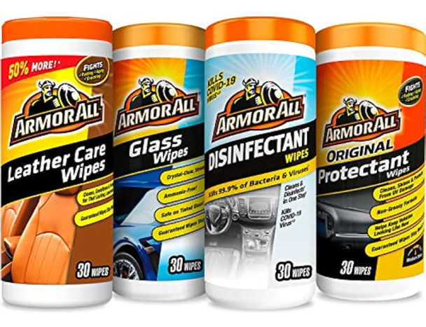 El Kit De Toallitas De Limpieza Armor All Interior Car, Desi 0