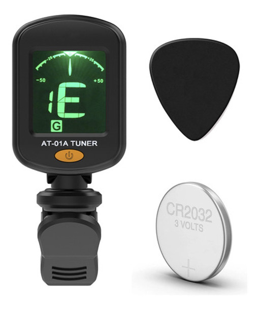 Afinador Clip Premium Guitarra Bajo Violin Ukelele Pua Pila 0 Afinador Clip Premium Guitarra Bajo Violin Ukelele Pua Pila 0