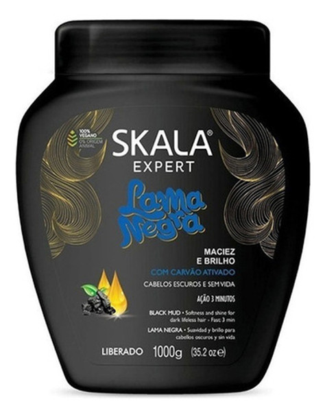 Skala Mascara Capilar Lama Negra Brillo Vegano X 1 Kg 0