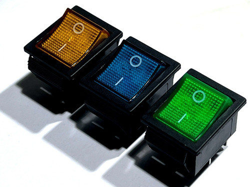 Llave Interruptor Switch Tecla P/tablero Multiuso C/ Led L12 0