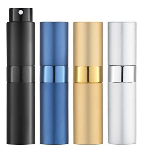 4 Mini Botellas Atomizadora De Prefume Recargable Colores 2 0