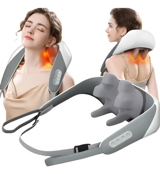 Massageador Colete De Pescoço Portátil Lombar Cervical Dor 0