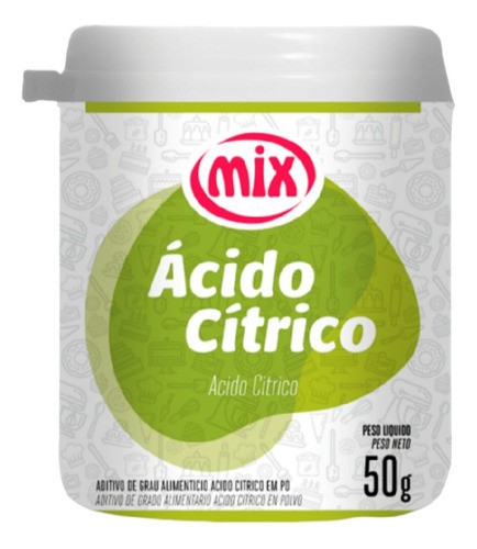 Acido Cítrico Mix 50 Gr Para Repostería 0