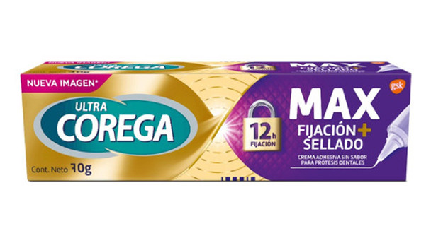 Crema Adhesiva Ultra Corega Máximo Sellado Sin Sabor X 70 G 0