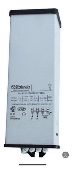 Balasto P/ Lampara De Sodio Alta Presión 70w Sap Exterior 0