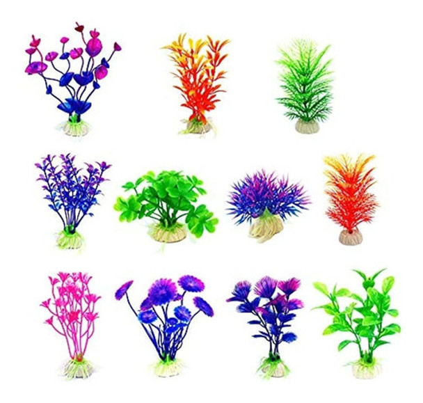 Cousduobe Plantas Acuaticas Artificiales 10 Unidades Pequer 0