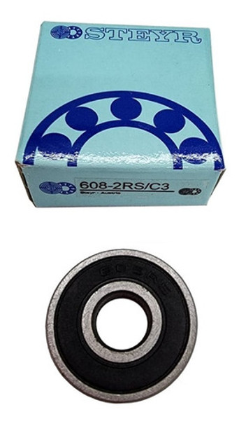 Rodamiento Ruleman 608 2rs C3  (8x22x7) Roller Skate Steyr 0
