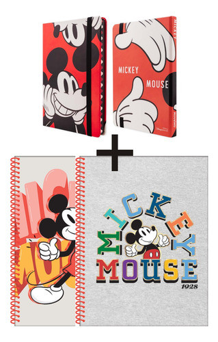 Kit Cuadernos Mooving Mickey Mouse Universitario Notes Cuota 0