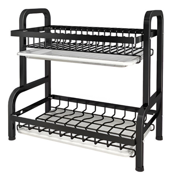 Escurridor Metálico Para Mesada 2 Niveles 0