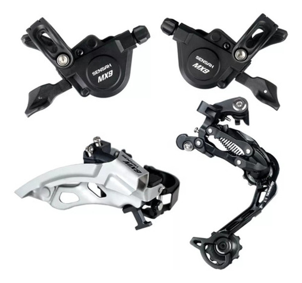 Componentes Mtb Bicicleta Sensah 9v. Shifter/cambio/descarr 0