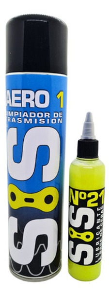 Kit Limpia Trasmisión Sis Aero 1 + Lubricante Sis 100ml Bici 0