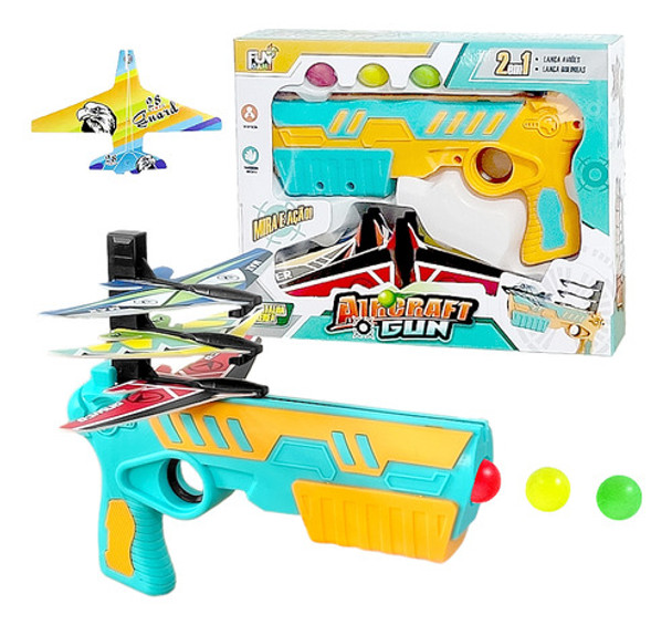Arminha Infantil De Pressão Lançador De Bolinhas E Aviões 0 Arminha Infantil De Pressão Lançador De Bolinhas E Aviões 0