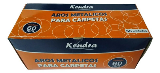 Aros Metálicos Kendra Para Carpeta 60 Mm Caja X 50 Unidades 0