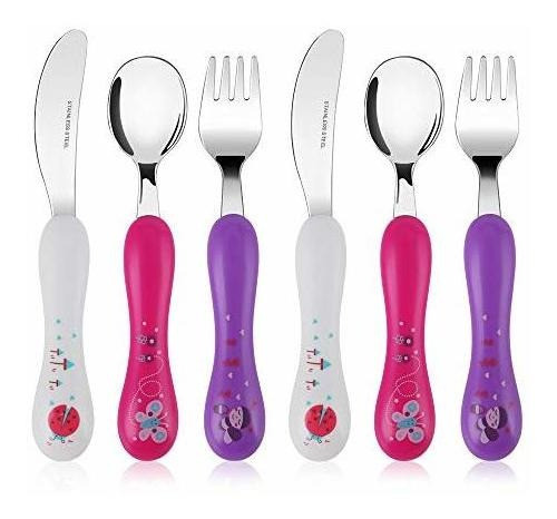 Utensilios Para Niños Lehoo Castle 6pcs Juego De Tenedor Y 0